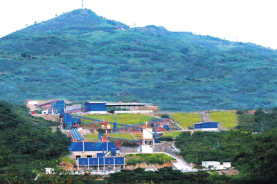 天博客户建渝黔地区代表性环保砂石骨料生产基地