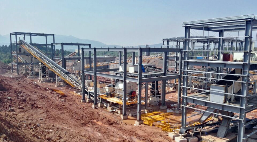 天博股份承建的浙江金华建筑垃圾处理破碎筛分生产线进入工程尾期