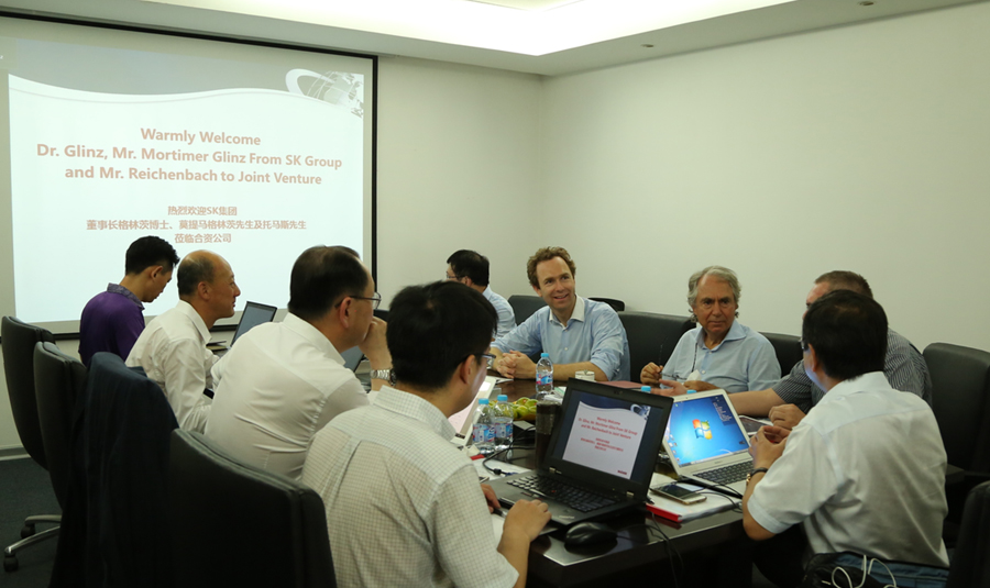 德国SK集团董事长莅临天博股份出席合资公司董事会